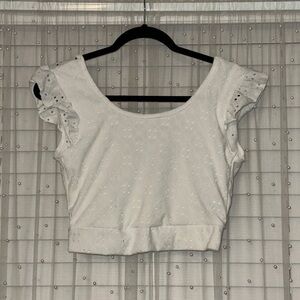 White Eyelet Women's Top